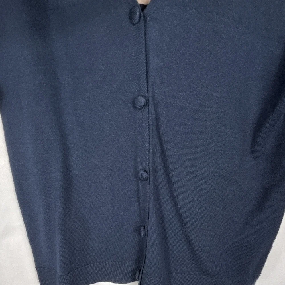 Philosophy Republic Clothing Womens Navy Blue‎ Short Sleeve Sweater Size Small